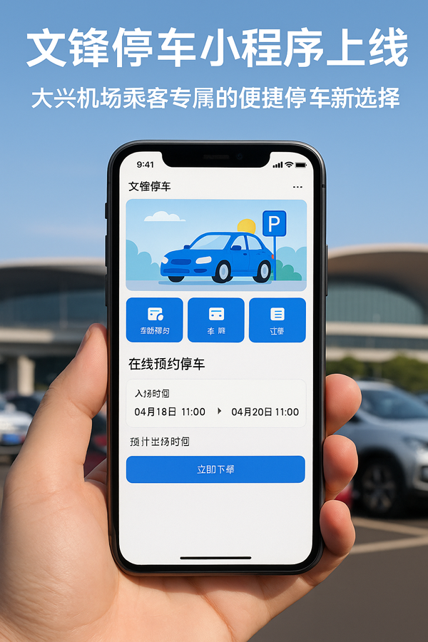 拼接送or專車接送，大興機(jī)場文鋒停車給你兩種選擇自由
