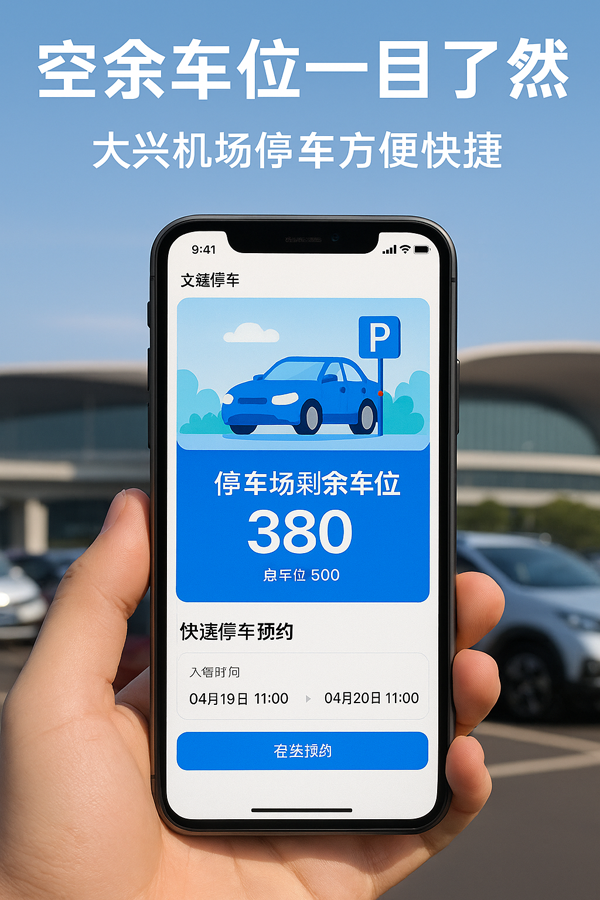 大興機(jī)場(chǎng)自駕停車，從此不再擔(dān)心“排隊(duì)+等待”